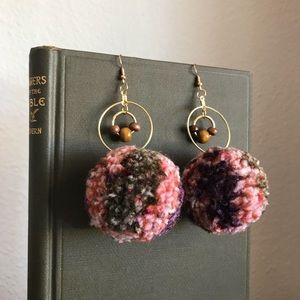 HANDMADE Pom Pom Earrings